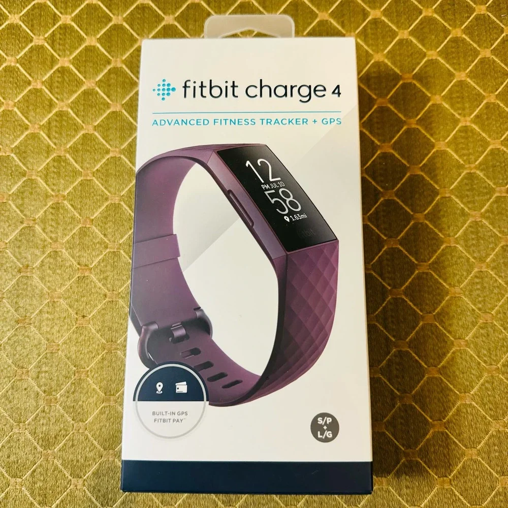 Fitbit Charge 4 Health & Fitness Tracker Rosewood GPS Swim FB417BYBY NEW Sealed